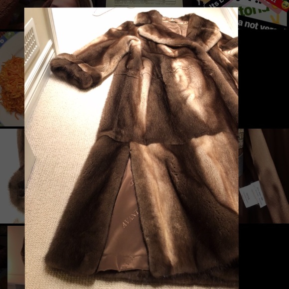 Full length Mink Coat. Real Fur M/L - Picture 3 of 5